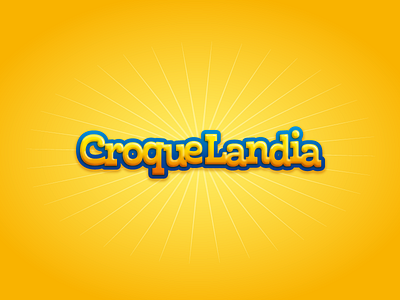 Croquelandia food logo yellow