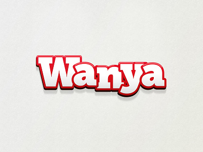 Wanya logo logo a day logotipo rojo snacks