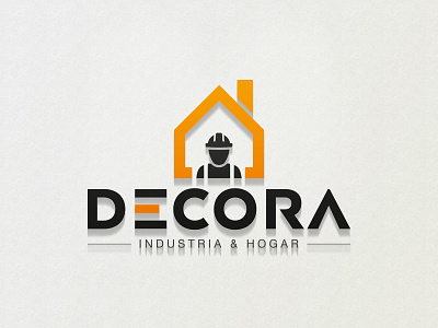 Decora - Industria & Hogar black home industries logo logotipo orange