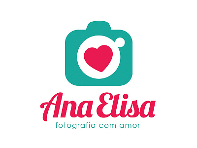 Ana Elisa - Photographer logo brand heart identity logo logotype love photo photographer photography wedding