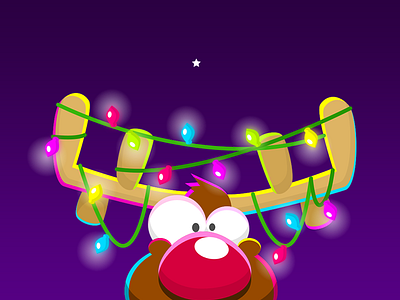 PlayKids Talk Reindeer Sticker app christmas icon nose playkids red reindeer rudolph sketchapp sticker talk xmas