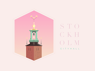 Stockholm - City Hall city hall design icon illustration landmark nobel prize sketch app stockholm sweden turistic vector