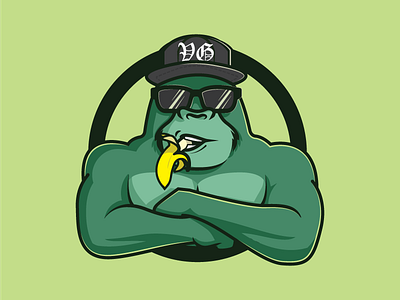 Swagger Monkey fitness gangsta green monkey swag