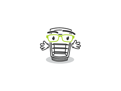 Hey, Frigo! brand electronics geek glasses icon inovatom logo logo design one line symbol