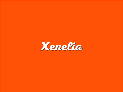 Xenelia brand inovatom logo logo design minimal simple typo typography