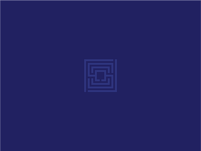 a maze abstract brand design icon inovatom logo maze monochrome