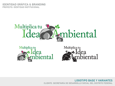 Multiplica tu Idea Ambiental | Brand Design | Base & Variation branding design graphic design illustration logo vector