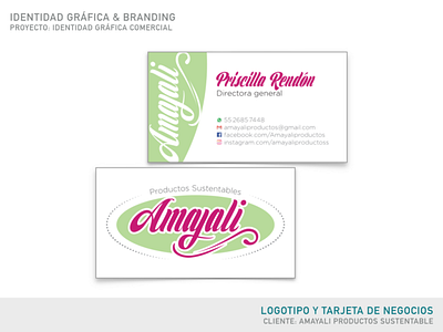 Amayali | Brand Design | Logotype & Business Card