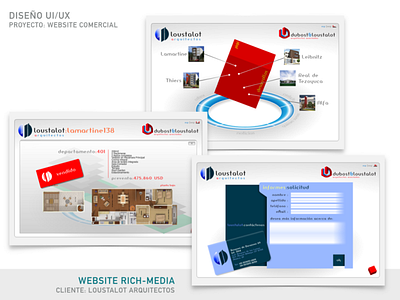Loustalot | Rich-Media Website design illustration motion graphics multimedia ui ux vector web web design