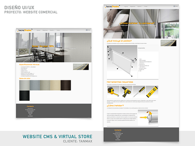 TecnoShades | CMS Website & Online Shop design graphic design illustration ui ux vector