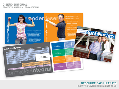 Universidad Marista High School Program | Brochure branding design editorial design graphic design publication