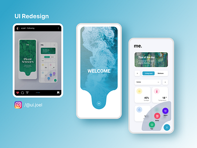 Ui Redesign figma mobile screen ui design