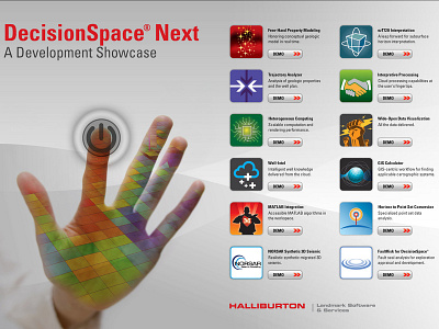 Halliburton DecisionSpace Next Menu Screen