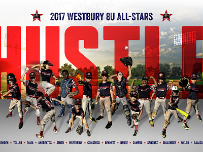 Westbury Little League 2017 All Star Team Poster poster poster art print design