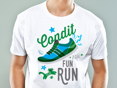 Condit Elementary School Fun Run Tee print design tshirt design
