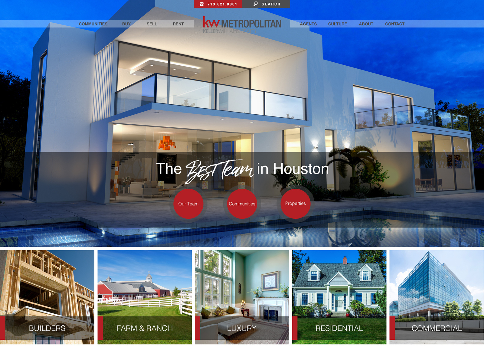 Keller Williams Metropolitan site Design by Sam Camero on Dribbble