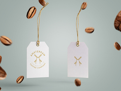 Amsterdam Coffee Company Logo Tag Concept
