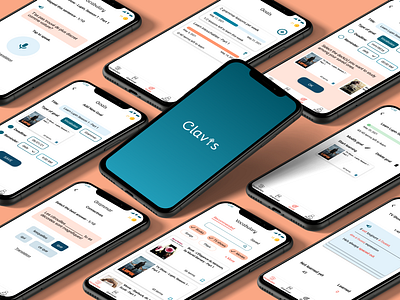 Final Mockup - Clavis - Vocabulary Learning App app branding design ui ux