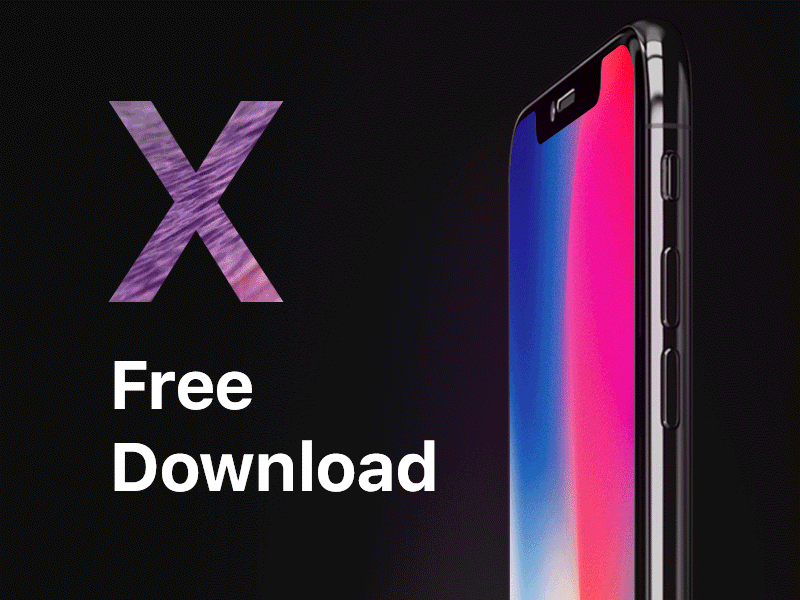 iPhone X - Free 4K Mockups 4k apple download flexible free freebie iphone x psd renders smart