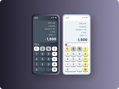 Daily UI 04 Calculator design ui