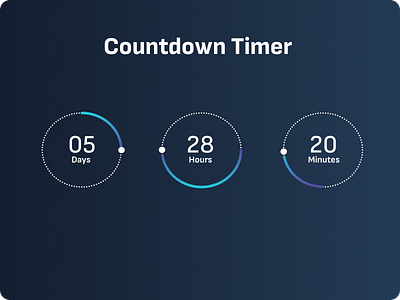 Daily UI 14 Countdown Timer design typography ui ux vector