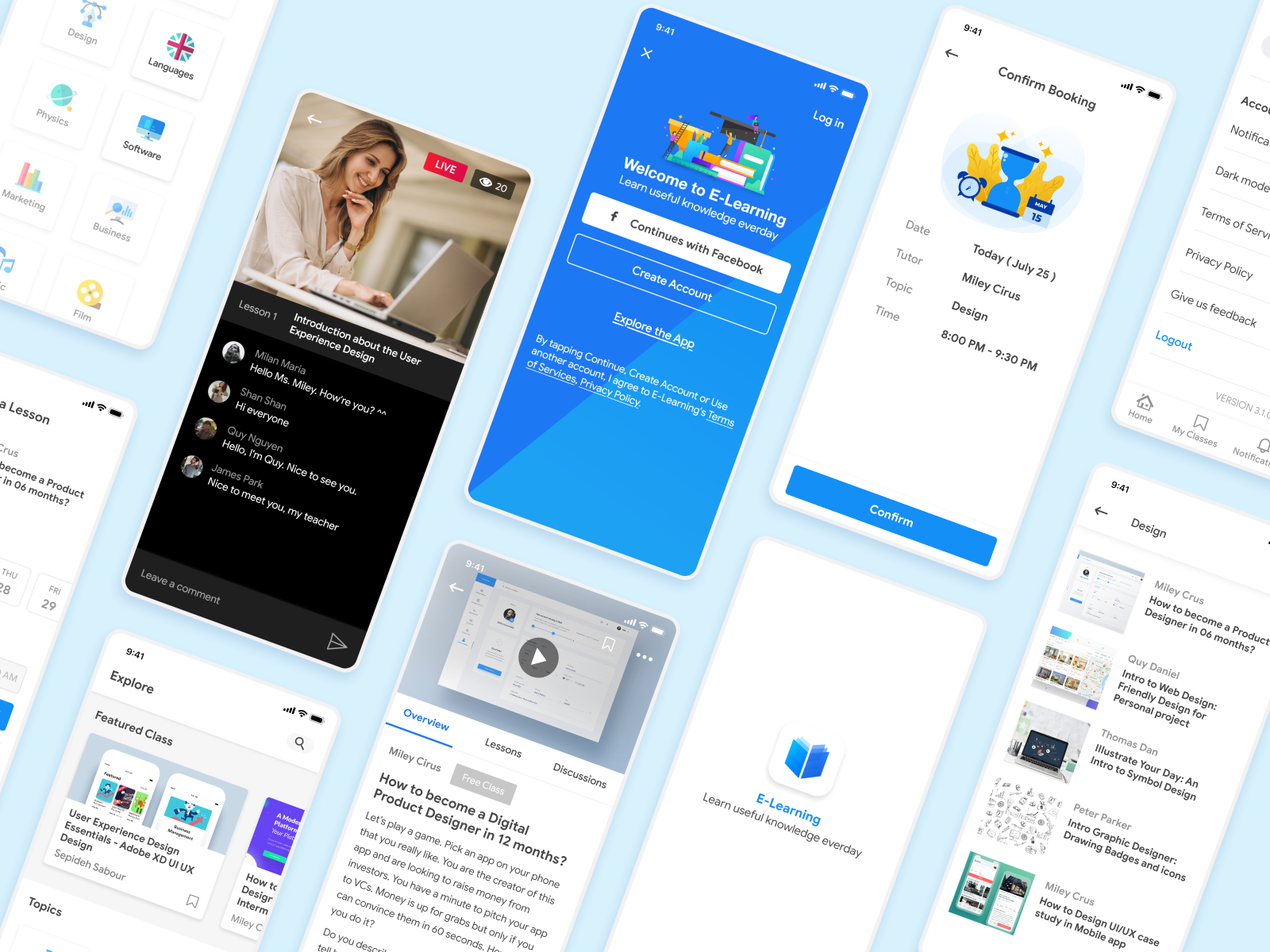 Education app Case Study UI/UX Design by Quy Nguyen on Dribbble