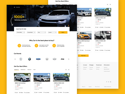 Used Cars for Sale - Landing page