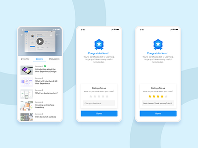 Complete Lessons to Get Certificate app branding cleaning communication design education icon design illustration ios learning app material design pattern design user experience user inteface ux vector