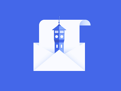 Campus Email Illustration