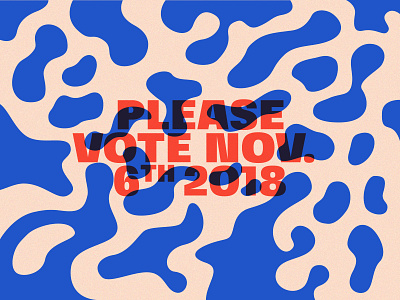 VOTE Y'ALL 2018 blue democracy design election graphic design illustration typography usa vote wave