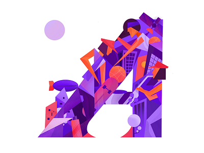 Abstract Amusement 36days adobe 36daysoftype 36daysoftype07 character concept design icon illustration texture typogaphy vector