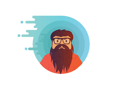 Beard Life #1 charactewr design face illustration vector