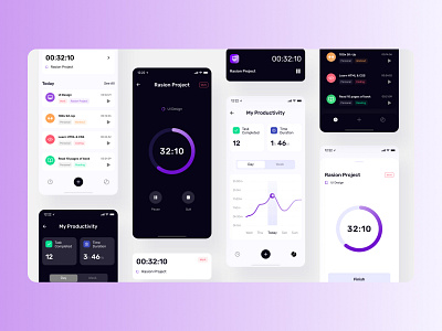 TimePad Time Tracker – UI Kit by Figma UI Free on Dribbble