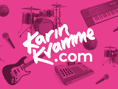 Karin Kvamme identity logo music