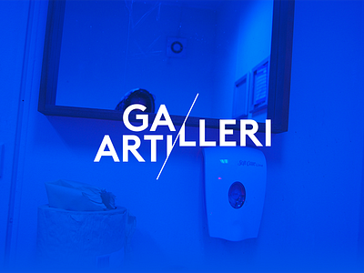 Galleri Artilleri art gallery identity logo