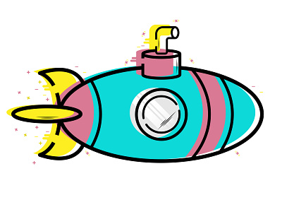 Submarine illustration 2d illustration animation artwork cartoon cartoonish chibi cute design fantasy flat flat illustration flat vector graphic design illustration motion graphics submarine submarines vector vector simple vectorart