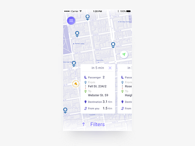 Rides Page / Taxi Side (Sketch file free) app design free ios ios design mobile design ride sketch taxi
