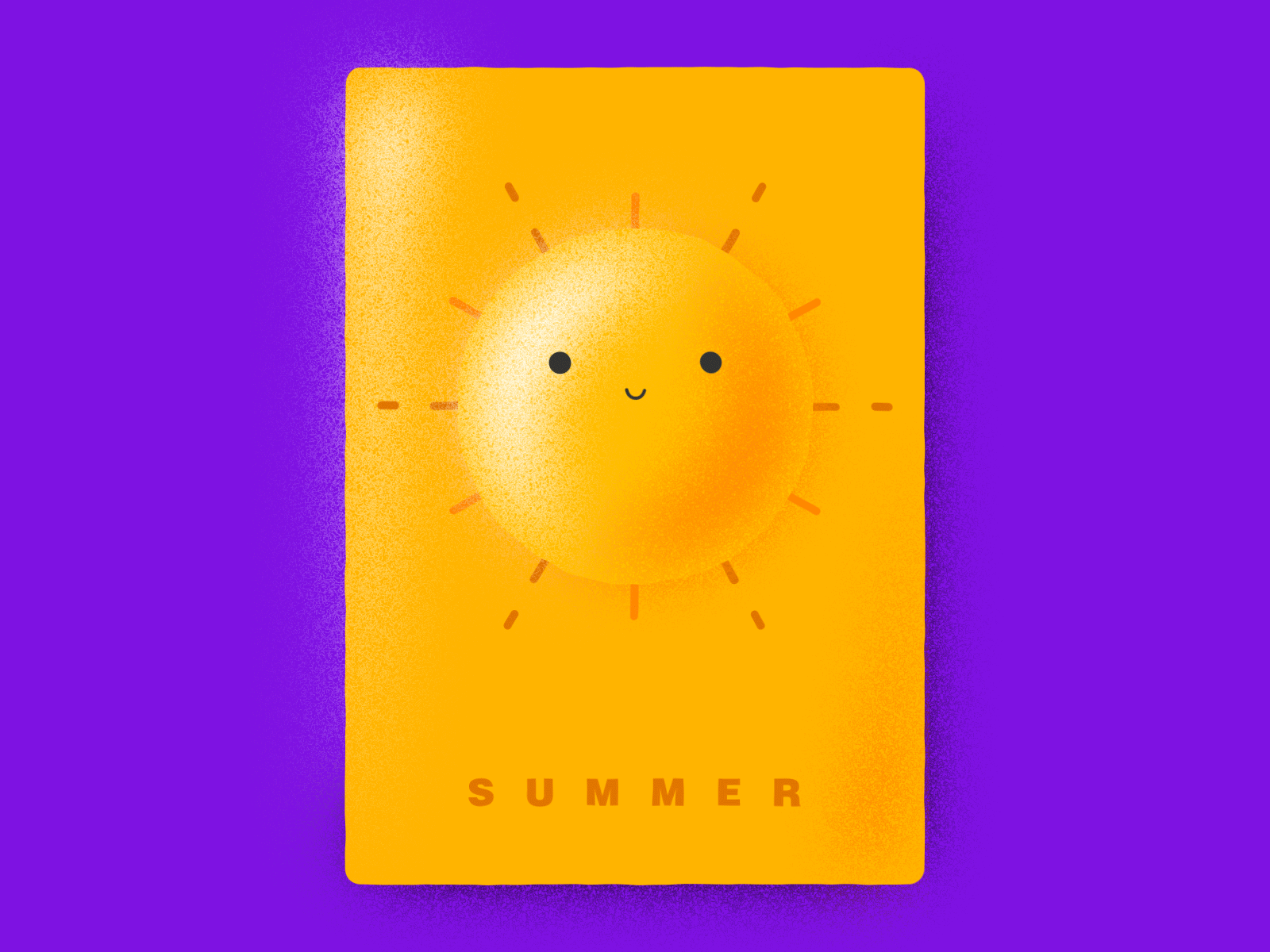 Sun/Summer Animation aftereffects animation antonzuienko motion design ui design ux design