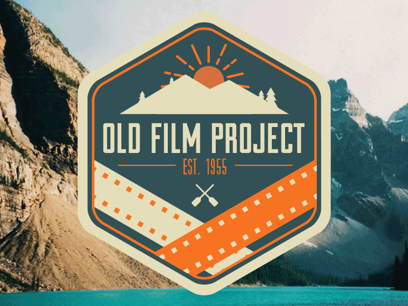 Old Film Project Vintage Patches badge film hiking mountains patch patches retro vintage