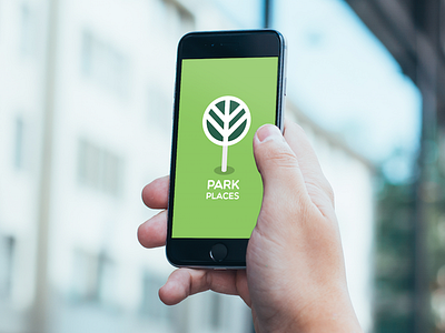 Park Places Load Screen app application design fun green icon ios outdoors parks pin play trees