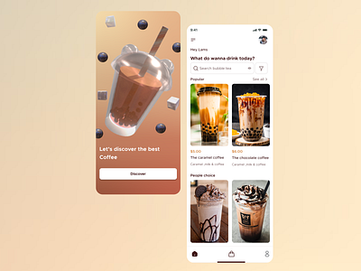 The Coffee Club app design icon typography ui ux