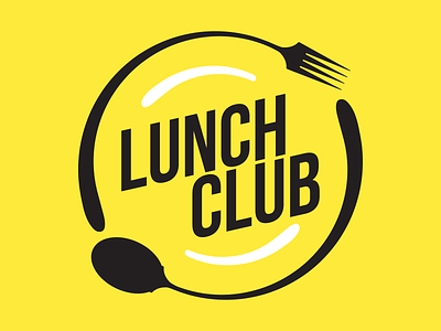 Lunch Club branding illustration logo vector