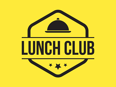 Lunch Club branding illustration logo vector