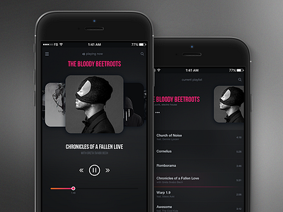 Music app app audio design interface ios iphone music player sound ui ux