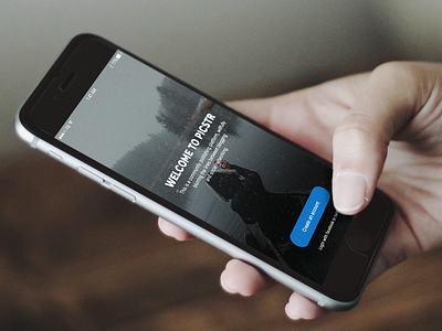 Picstr app concept app design interface ios iphone mobile ui ux