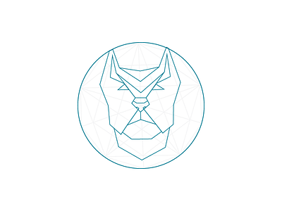 Dogs of Dribbble 365daysofsomething animal bulldog character day024 geometry