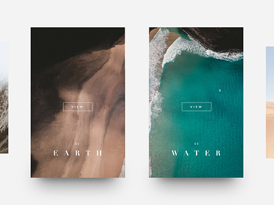 Earth Cards beautiful cards design graphic minimal photo scenery simple type