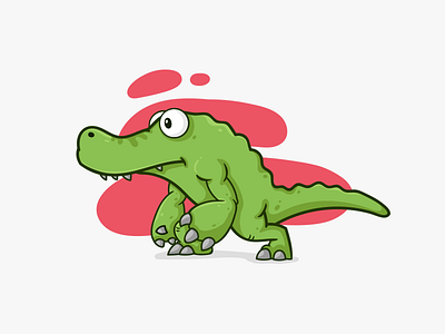 Crocodile animal cartoon character crocodile illustration