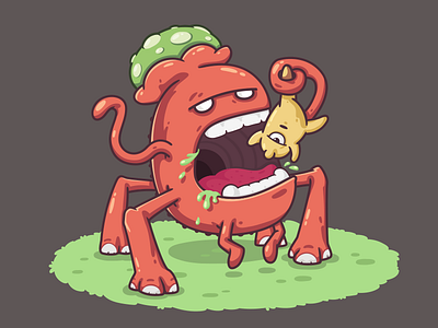 Plant Beast alien beast character eat monster plant