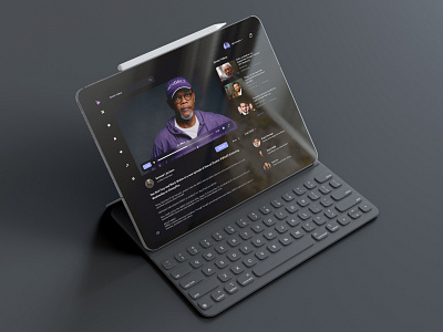 Video Player App app design app ui dashboard graphic design homepage ios app ipad ipad app ipad ui mobileapp motion graphics video player video player ui